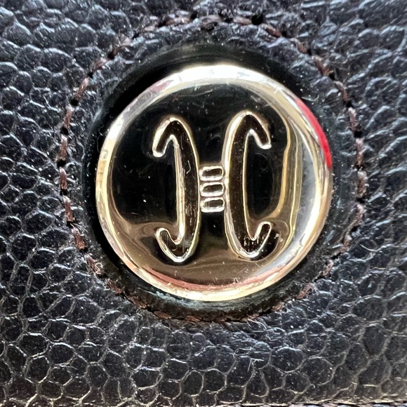 Cole Haan clutch wallet. Soft black pebbles leather lined with pink suede - Picture 3 of 8